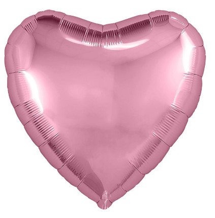 Сердце Фламинго, фольгированный шар 23см