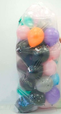 Пакет для транспортировки надутых шаров с перфорацией